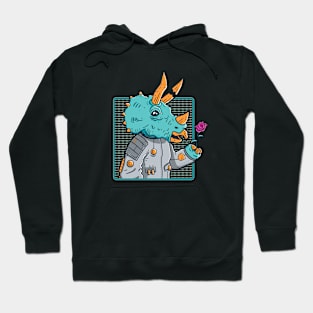 Triceratops Astronaut Hoodie